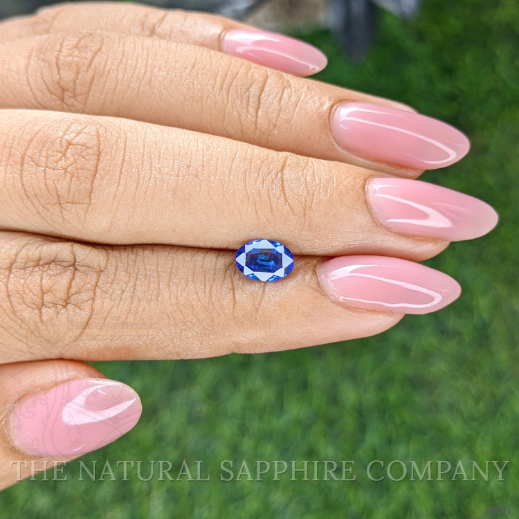0.91 Ct. Blue Sapphire from Ceylon (Sri Lanka)