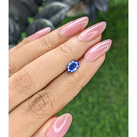 0.91 Ct. Blue Sapphire from Ceylon (Sri Lanka) Life Style