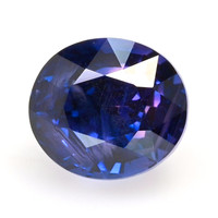 0.68 Ct. Purplish Blue Sapphire from Ceylon (Sri Lanka) Video