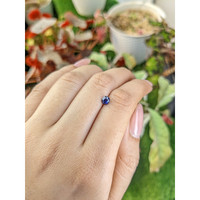 0.68 Ct. Purplish Blue Sapphire from Ceylon (Sri Lanka) Life Style