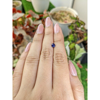 0.68 Ct. Purplish Blue Sapphire from Ceylon (Sri Lanka) Life Style