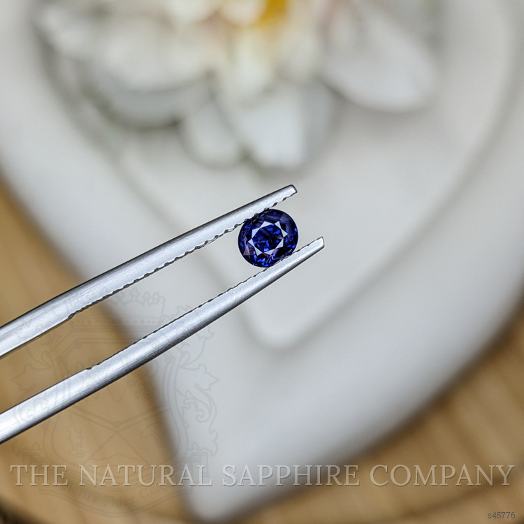 0.68 Ct. Purplish Blue Sapphire from Ceylon (Sri Lanka)
