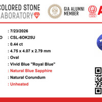 0.43 Ct. Blue Sapphire from Ceylon (Sri Lanka) Pdf