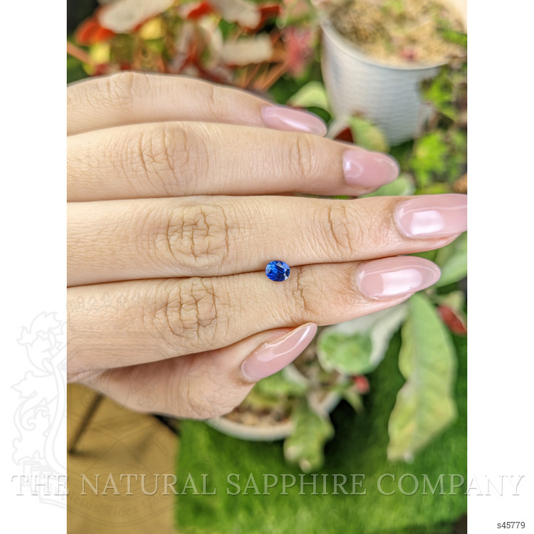 0.43 Ct. Blue Sapphire from Ceylon (Sri Lanka)