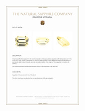 2.10 Ct. Yellow Sapphire from Ceylon (Sri Lanka) Appraisal