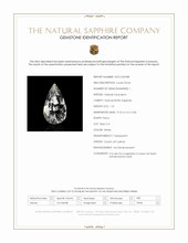 1.21 Ct. White Sapphire from Ceylon (Sri Lanka) Scan Report