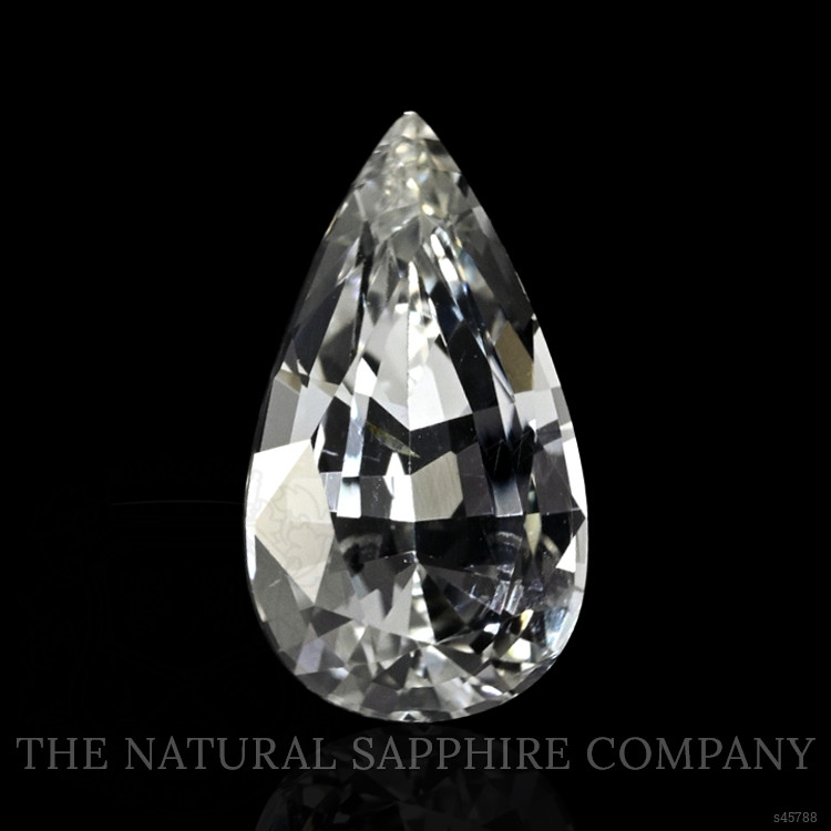 1.21 Ct. White Sapphire from Ceylon (Sri Lanka)