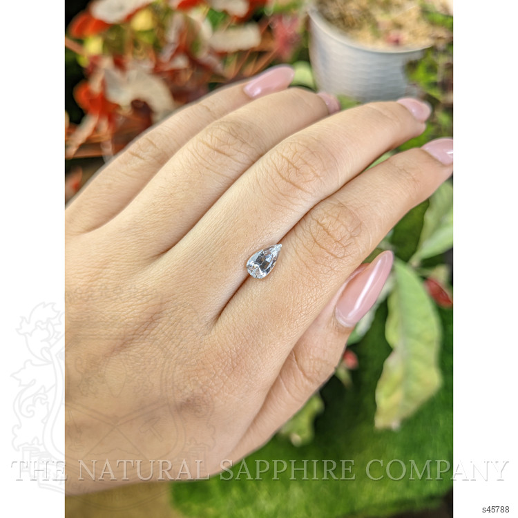 1.21 Ct. White Sapphire from Ceylon (Sri Lanka)