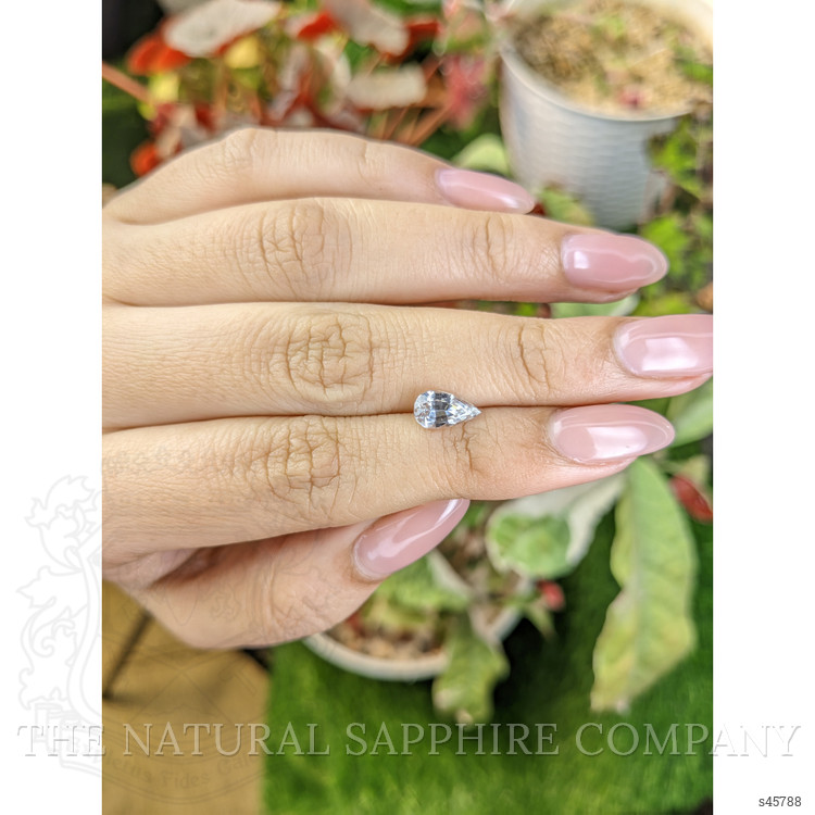 1.21 Ct. White Sapphire from Ceylon (Sri Lanka)