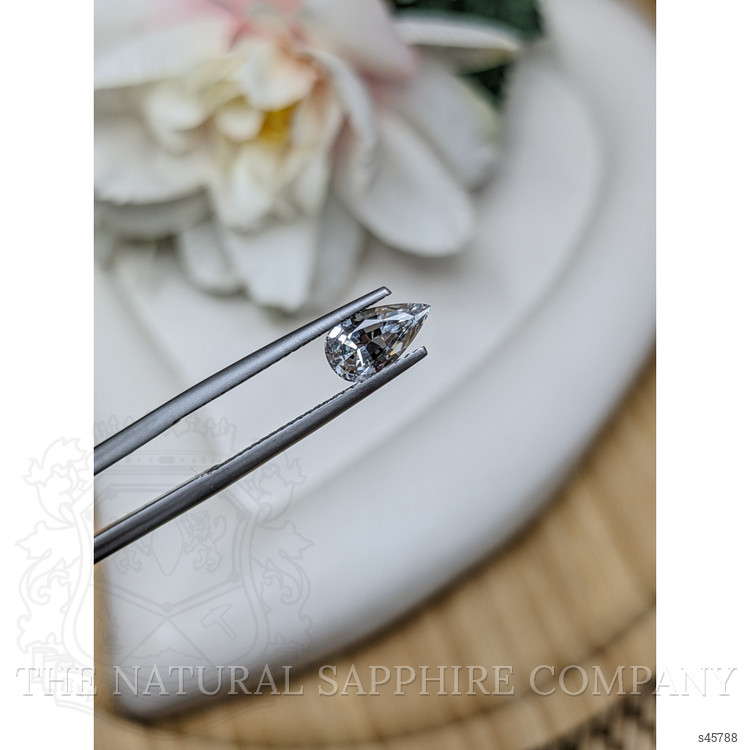1.21 Ct. White Sapphire from Ceylon (Sri Lanka)