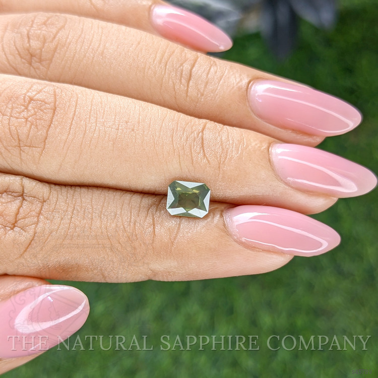 1.06 Ct. Green Opalescence Sapphire from Madagascar