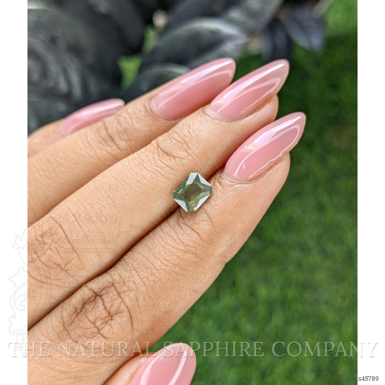 1.06 Ct. Green Opalescence Sapphire from Madagascar