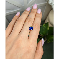 2.69 Ct. Blue Sapphire from Madagascar Life Style