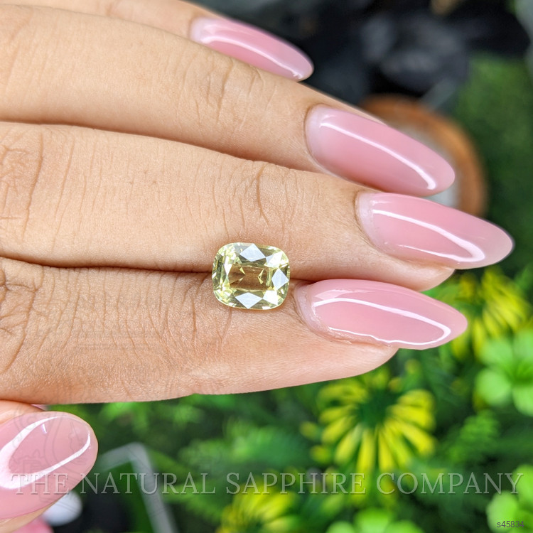 2.06 Ct. Yellowish Green Sapphire from Tanzania