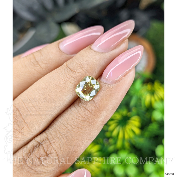 2.06 Ct. Yellowish Green Sapphire from Tanzania