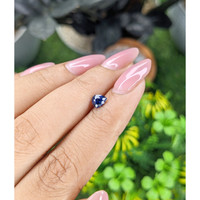 0.64 Ct. Blue Sapphire from Madagascar Life Style