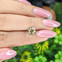 1.22 Ct. Yellowish Green Sapphire from Tanzania Life Style