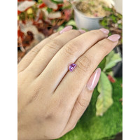 0.93 Ct. Purplish Pink Sapphire from Ceylon (Sri Lanka) Life Style
