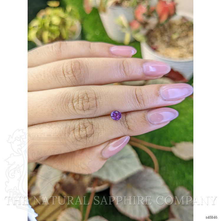 0.68 Ct. Purple Sapphire from Ceylon (Sri Lanka)