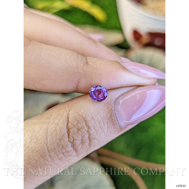 0.68 Ct. Purple Sapphire from Ceylon (Sri Lanka)