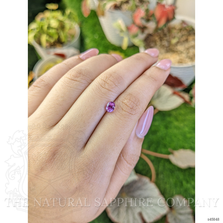 0.89 Ct. Purplish Pink Sapphire from Ceylon (Sri Lanka)