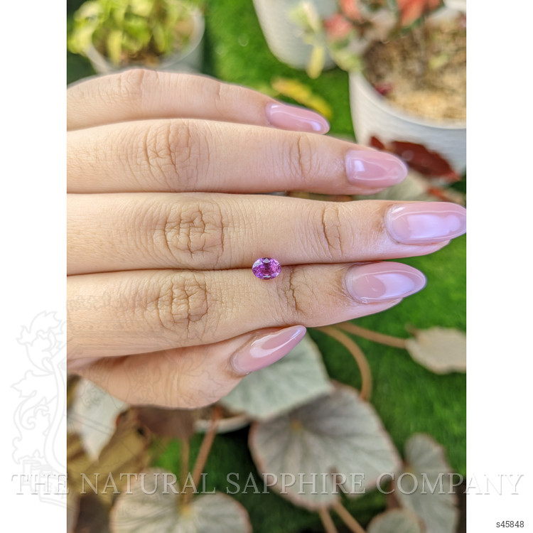 0.89 Ct. Purplish Pink Sapphire from Ceylon (Sri Lanka)