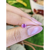 0.89 Ct. Purplish Pink Sapphire from Ceylon (Sri Lanka) Life Style