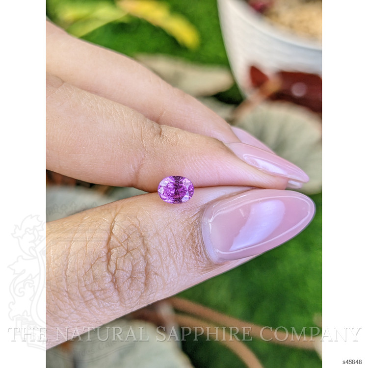 0.89 Ct. Purplish Pink Sapphire from Ceylon (Sri Lanka)