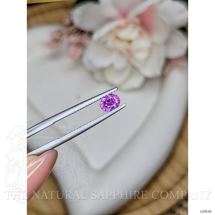 0.89 Ct. Purplish Pink Sapphire from Ceylon (Sri Lanka)