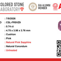 0.73 Ct. Purplish Pink Sapphire from Ceylon (Sri Lanka) Pdf