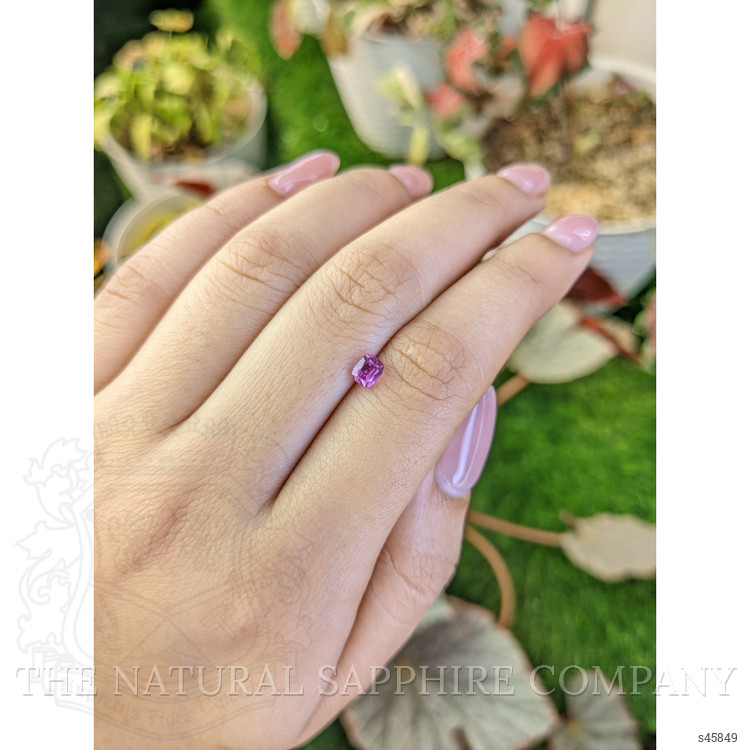 0.73 Ct. Purplish Pink Sapphire from Ceylon (Sri Lanka)