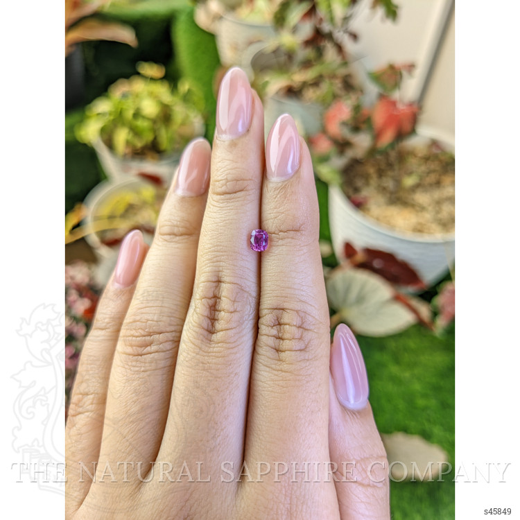 0.73 Ct. Purplish Pink Sapphire from Ceylon (Sri Lanka)