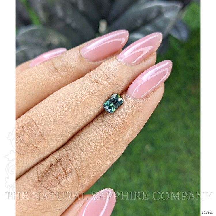 0.91 Ct. Bluish Green Sapphire from Madagascar