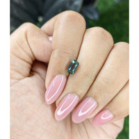 1.25 Ct. Bluish Green Sapphire from Madagascar Life Style
