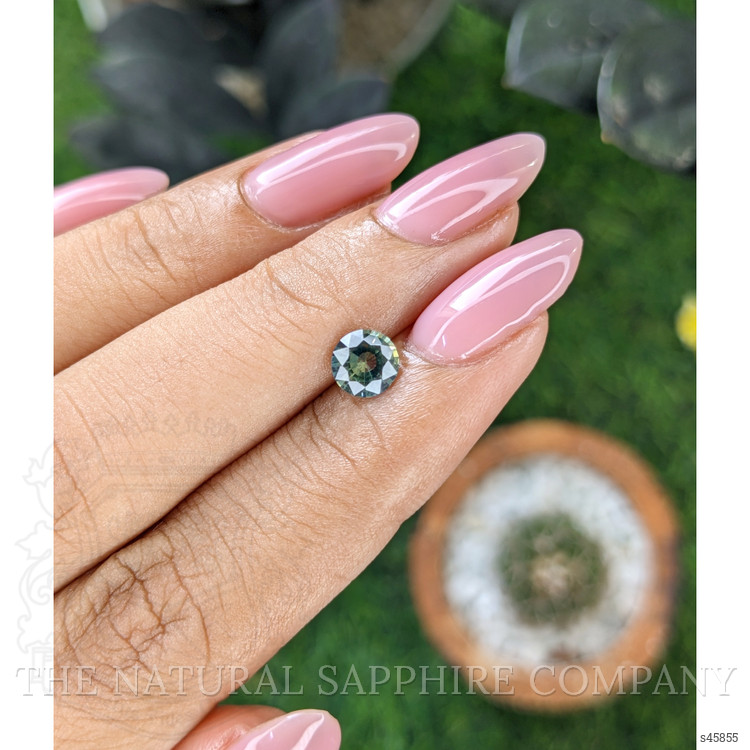 0.90 Ct. Bluish Green Sapphire from Madagascar