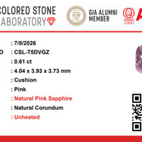 0.61 Ct. Pink Sapphire from Ceylon (Sri Lanka) Pdf