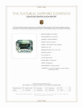 0.89 Ct. Bluish Green Sapphire from Madagascar Scan Report