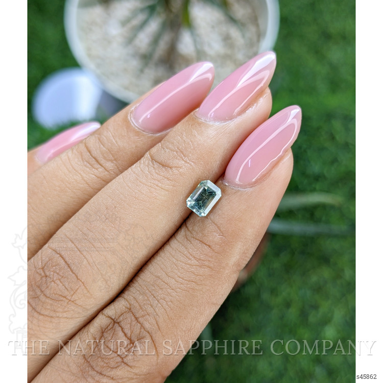 0.89 Ct. Bluish Green Sapphire from Madagascar