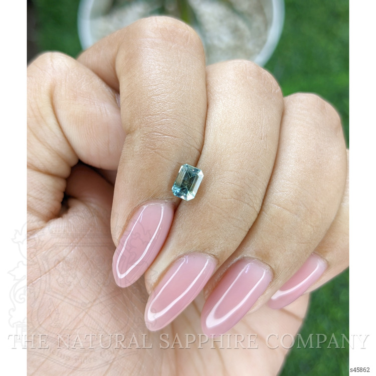 0.89 Ct. Bluish Green Sapphire from Madagascar