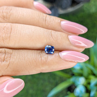 0.93 Ct. Blue Sapphire from Tanzania Life Style