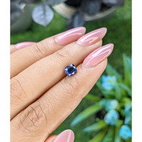 0.93 Ct. Blue Sapphire from Tanzania Life Style