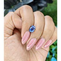 1.71 Ct. Blue Sapphire from Tanzania Life Style