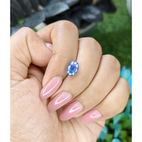 2.57 Ct. Blue Sapphire from Tanzania Life Style