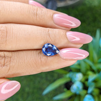 2.70 Ct. Blue Sapphire from Tanzania Life Style