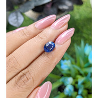 3.06 Ct. Blue Sapphire from Tanzania Life Style