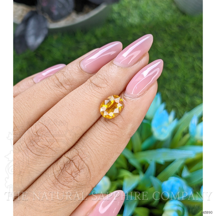 2.50 Ct. Orangish Yellow Sapphire from Tanzania