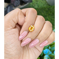 2.50 Ct. Orangish Yellow Sapphire from Tanzania Life Style