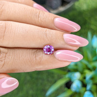 1.11 Ct. Pinkish Purple Sapphire from Madagascar Life Style