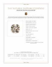 1.01 Ct. Peach Sapphire from Tanzania Scan Report