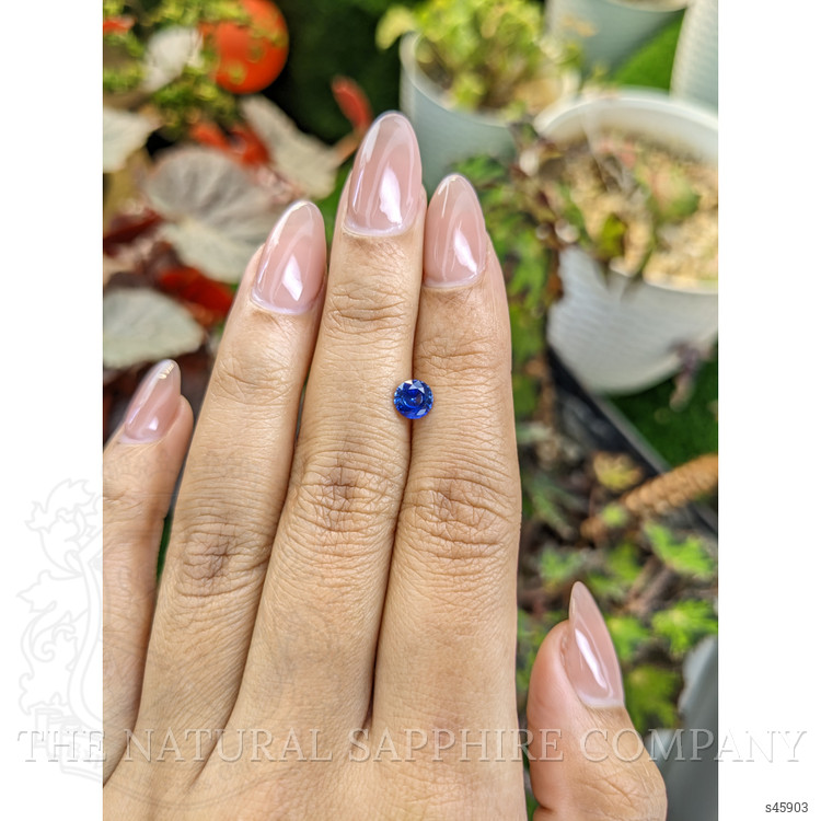 0.71 Ct. Blue Sapphire from Ceylon (Sri Lanka)